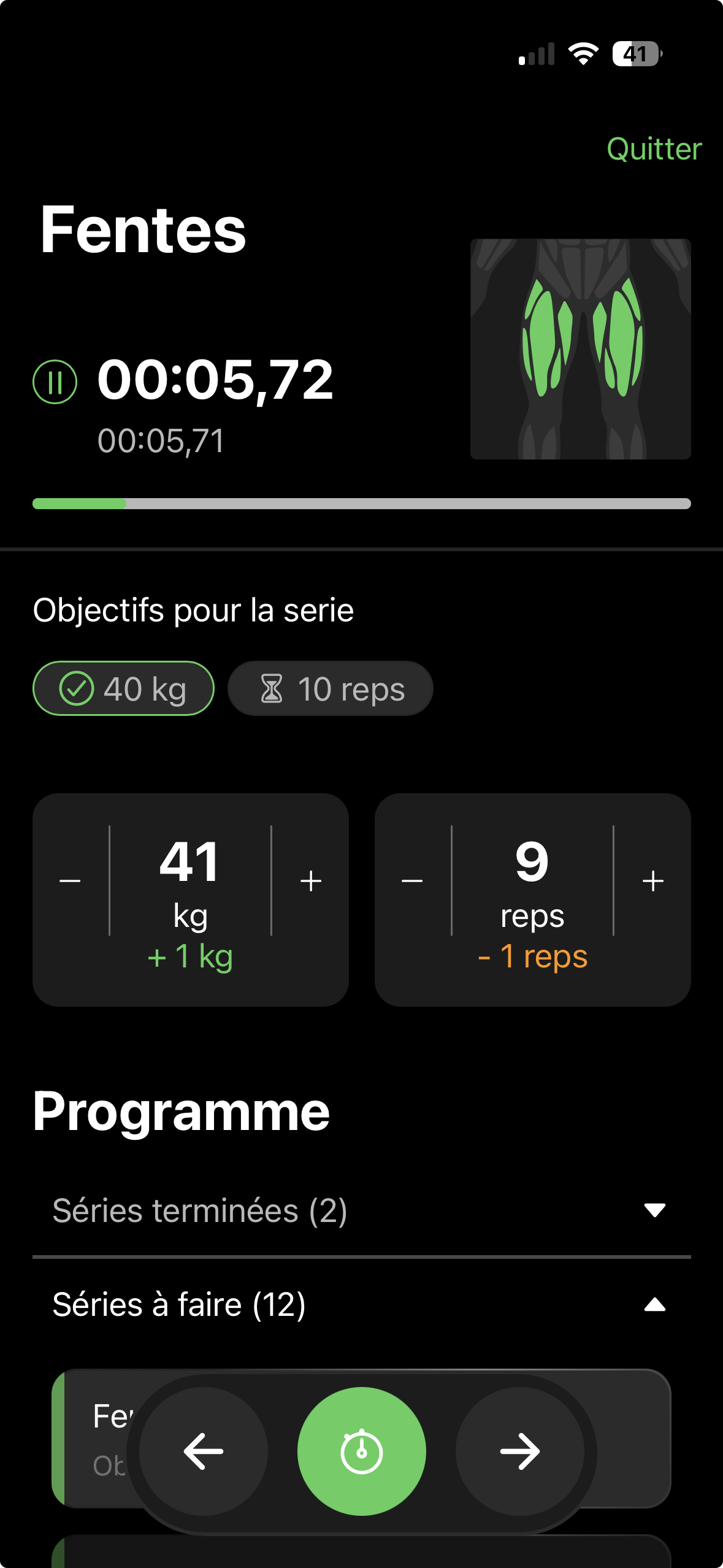 FitTracker App Preview - Interface de l'application de suivi sportif